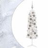 vidaXL Umjetno usko božićno drvce s kuglicom 120 cm 150 LED lampica