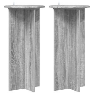 vidaXL Stalak za biljke 2 kom. Siva sonoma 40 x 40 x 80 cm