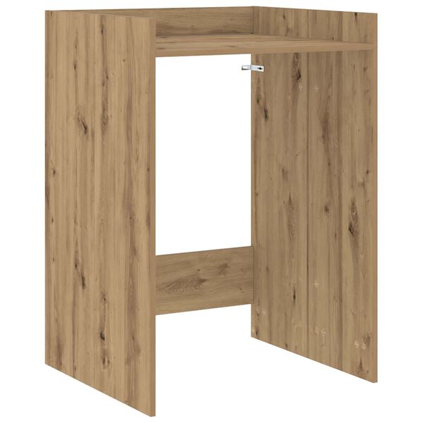 vidaXL Ormar za perilicu rublja s pohranom Umjetnička hrastovina