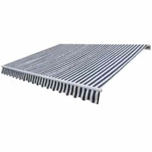 vidaXL Sklopiva motorizirana tenda 600 cm plavo-bijela