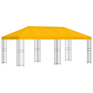 vidaXL Vrtna Ljetnikovac 6 x 3 m Žuta Poliester i čelik 190 gsm
