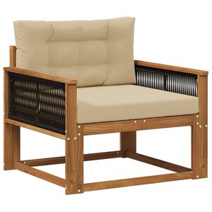 vidaXL Srednja sofa za van Prirodna