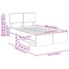 vidaXL Krevetna konstrukcija Crna 120 x 200 cm Konstrukcijsko drvo