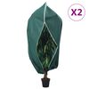vidaXL Navlake za biljke od flisa s patentom 2 kom 70 g/m&sup2; 1,55x1,55 m