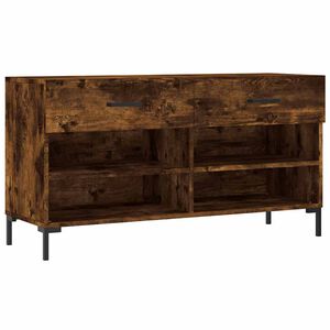 vidaXL Klupa za cipele boja hrasta 102 x 35 x 55 cm konstruirano drvo