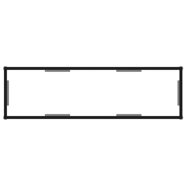 vidaXL Konzolni stol prozirni 120 x 35 x 75 cm od kaljenog stakla