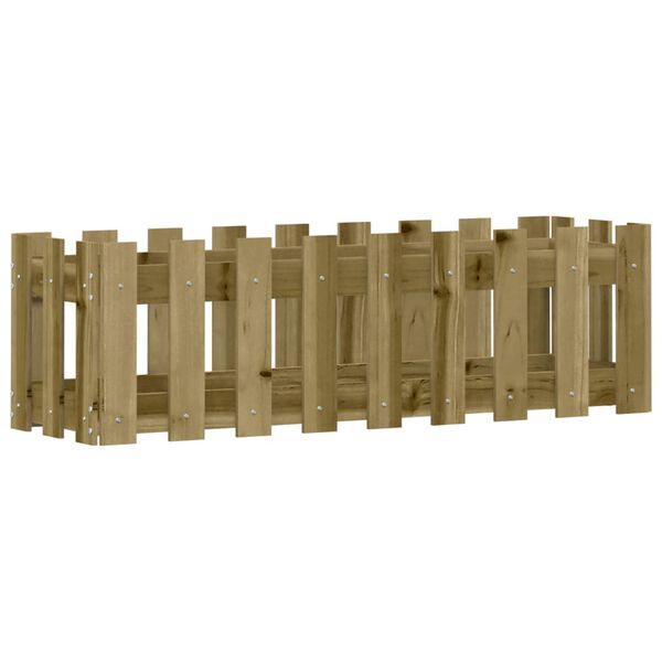 vidaXL Povi&scaron;ena vrtna gredica 100x30x30 cm impregnirana borovina