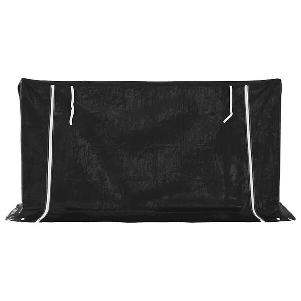 vidaxL Stalak za drva za ogrjev s ki&scaron;nom navlakom 200,5x60,5x110,5 cm