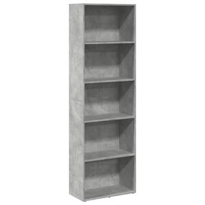 vidaXL Regal za knjige boja betona 60x30x189 cm konstruirano drvo
