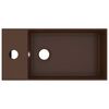 vidaXL Kupaonski umivaonik keramički tamnosmeđi