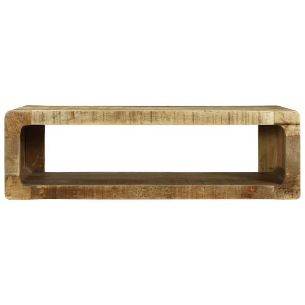 vidaXL TV Komoda s policom s pohranom Smeđa Čvrsto drvo manga