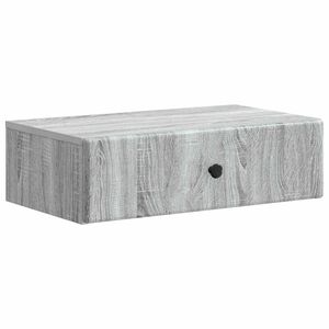 vidaXL Stolna montirana na zid Siva sonoma 59 x 34,5 x 17 cm