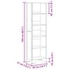 vidaXL Regal za knjige boja hrasta 50x31x169 cm konstruirano drvo