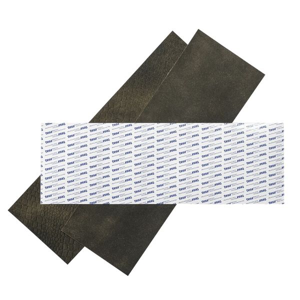 WallArt kožnate pločice Hennessy s dvije nijanse crne 16 kom