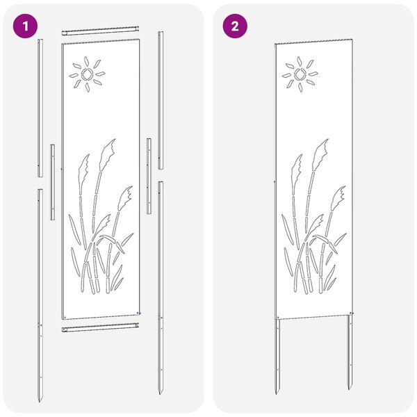 vidaXL Privatnost u vrtu Rezbarija Maslinovo zelena 32 x 140 cm