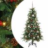 vidaXL Umjetno božićno drvce s nogom s stalakom Zelena 150 cm PE i PVC
