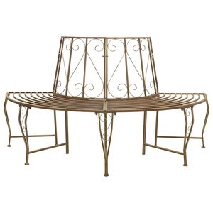 vidaXL Klupa pod drvetom 4-Broj sjedala 160 x 80 x 89 cm Čelik