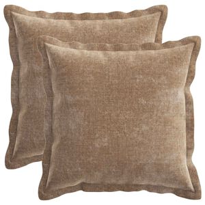 vidaXL Presvlaka za jastuk 2 kom. HOUTEN Smeđa 30 x 30 cm