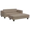 vidaXL Krevet za pse s produžetkom cappuccino 100x50x30cm umjetna koža
