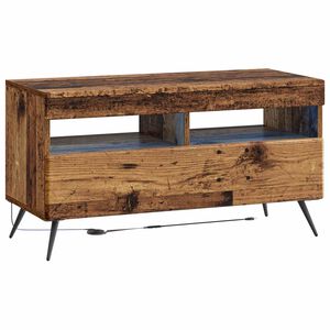 vidaXL LED TV kabinet Staro drvo Konstruirano drvo