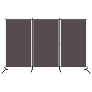 vidaXL Sobna pregrada s 3 panela antracit 260 x 180 cm