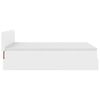 vidaXL Otomanski okvir kreveta s madraca bijela 140x200cm umjetna koža