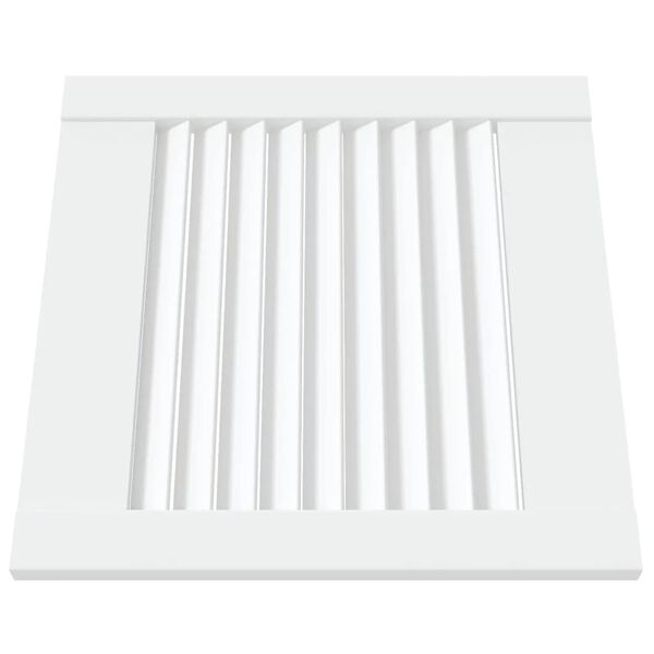 vidaXL Vrata za ormarić re&scaron;etkasti dizajn bijela 39,5x39,4 cm borovina