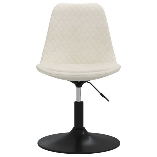 vidaXL Okretne blagovaonske stolice 6 kom krem bar&scaron;unaste