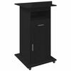 vidaXL Podij Crni hrast Konstruirano drvo 55 x 55 x 107 cm