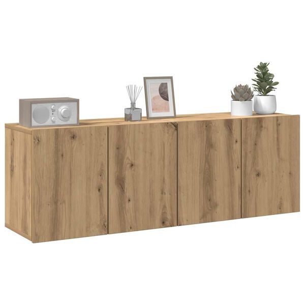 vidaXL Zidni TV ormarići 2 kom boja hrasta artisan 60 x 30 x 41 cm