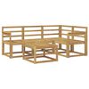 vidaXL Set vanjskih sofa 5 pcs Bijela 59 x 59 x 37 cm
