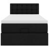 vidaXL Otomanski krevet s madracem crni 90x190cm umjetna koža