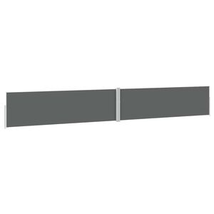 vidaXL Uvlačiva bočna tenda za terasu 170 x 1200 cm antracit