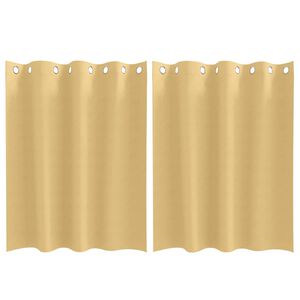 vidaXL Zavjese za blackout s prstenovima 2 kom. Bež 140 x 140 cm
