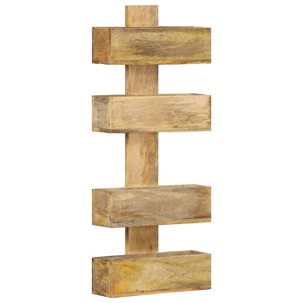 vidaXL Zidni stalak za časopise 30 x 11 x 72 cm od masivnog drva manga