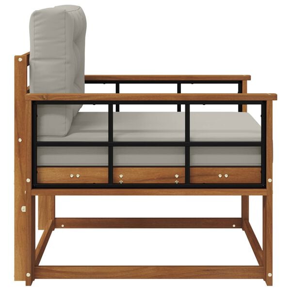 vidaXL Srednja sofa za van Čvrsto drvo akacije Prirodna