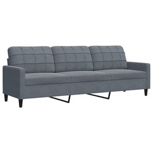 vidaXL Trosjed tamnosivi 210 cm bar&scaron;unasti