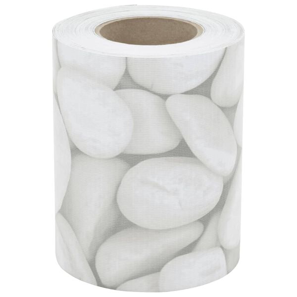 vidaXL Vrtni zasloni 2kom sivi izgledom mramornog &scaron;ljunka 35x0,19m PVC