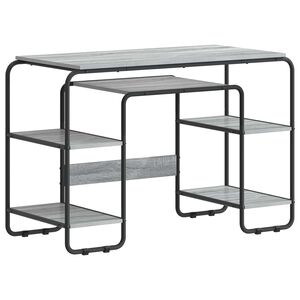 vidaXL Stol s pohranom Siva Sonoma 113,5 x 52 x 75,5 cm