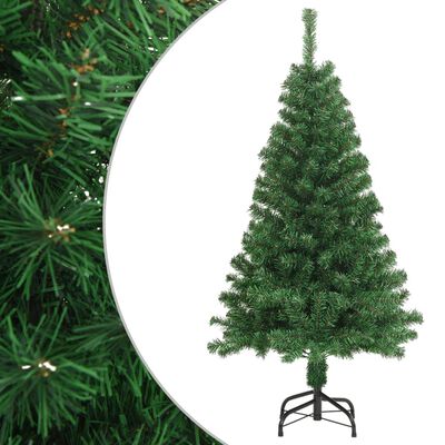 vidaXL Umjetno božićno drvce s gustim granama zeleno 150 cm PVC