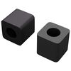 vidaXL Držač ladice 2 pcs Crna 15 x 15 x 15mm PP kopolimer