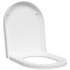 vidaXL WC daska Podesivo Bijelo 48 x 36,5 x 4,5 cm Polipropilen