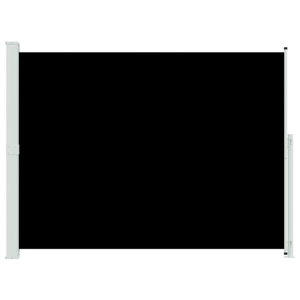 vidaXL Uvlačiva bočna tenda za terasu 220 x 300 cm crna