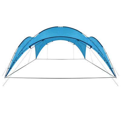 vidaXL Lučni šator za zabave 450 x 450 x 265 cm svjetloplavi
