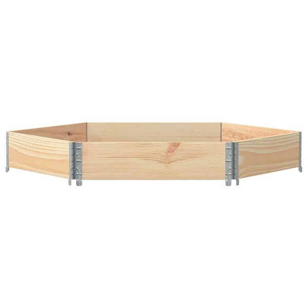 vidaXL Povi&scaron;ena gredica &scaron;esterokutna 160 x 160 cm od masivne borovine