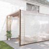 vidaXL Cerada s rupama *Transparent*an 12 x 12 m Polietilen
