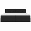 vidaXL Krevet s madracem i skladi&scaron;tem s madracem Crna 200 x 200 cm