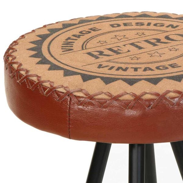 vidaXL Barski stolci od prave kože 4 kom