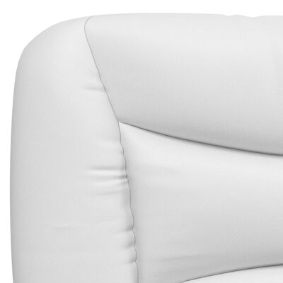 vidaXL Okvir za krevet s uzglavljem bijelo-crni 100x200cm umjetna koža