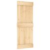 vidaXL Klizna vrata NARVIK Prirodna i crna 85 x 210 cm (213,5 cm)